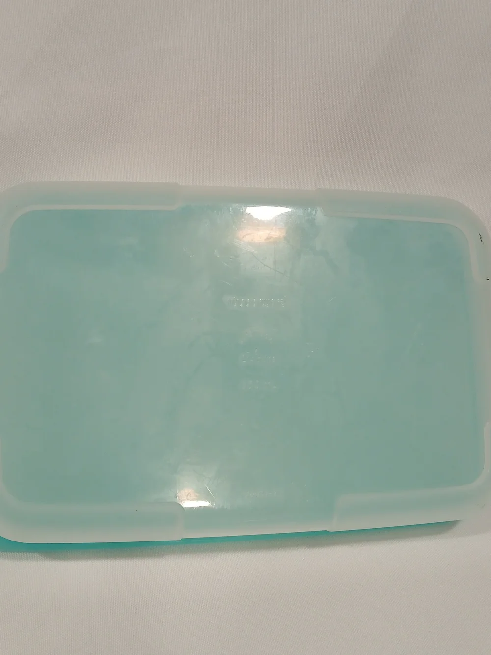 Vntg Tupperware Freezer Mate Set 2093A Lid 2092B Turquoise 2 3/4 Cups Rectangle